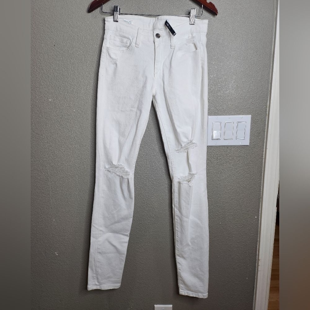 Joe's jeans womens white straight leg jeans